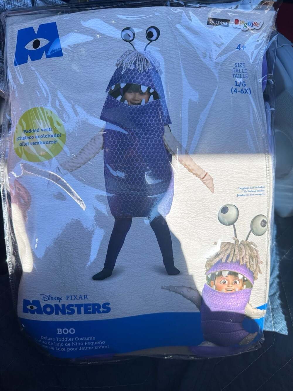 Disguise Disney Pixar Monsters Inc Boo Costume Size L (4-6X)